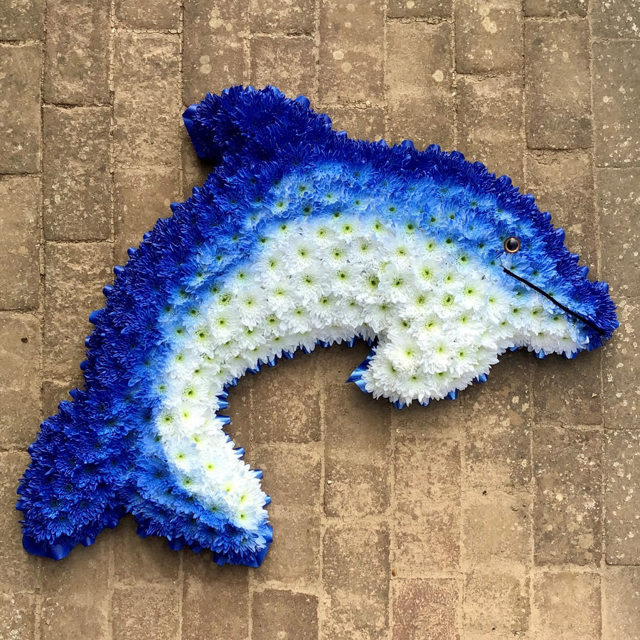Dolphin Tribute fresh flowers made by The Petal Boutique in Winchester