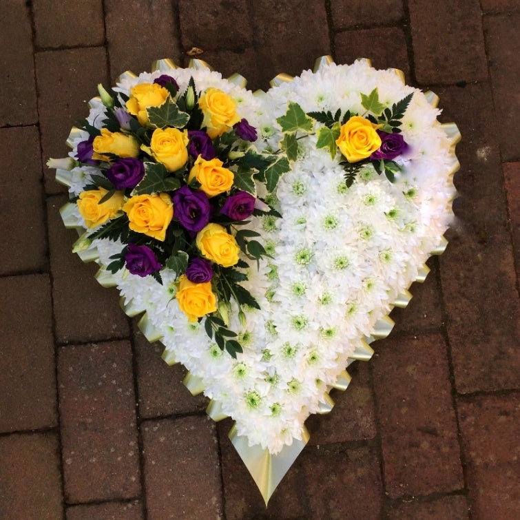 Heart Tribute fresh flowers made by The Petal Boutique in Winchester