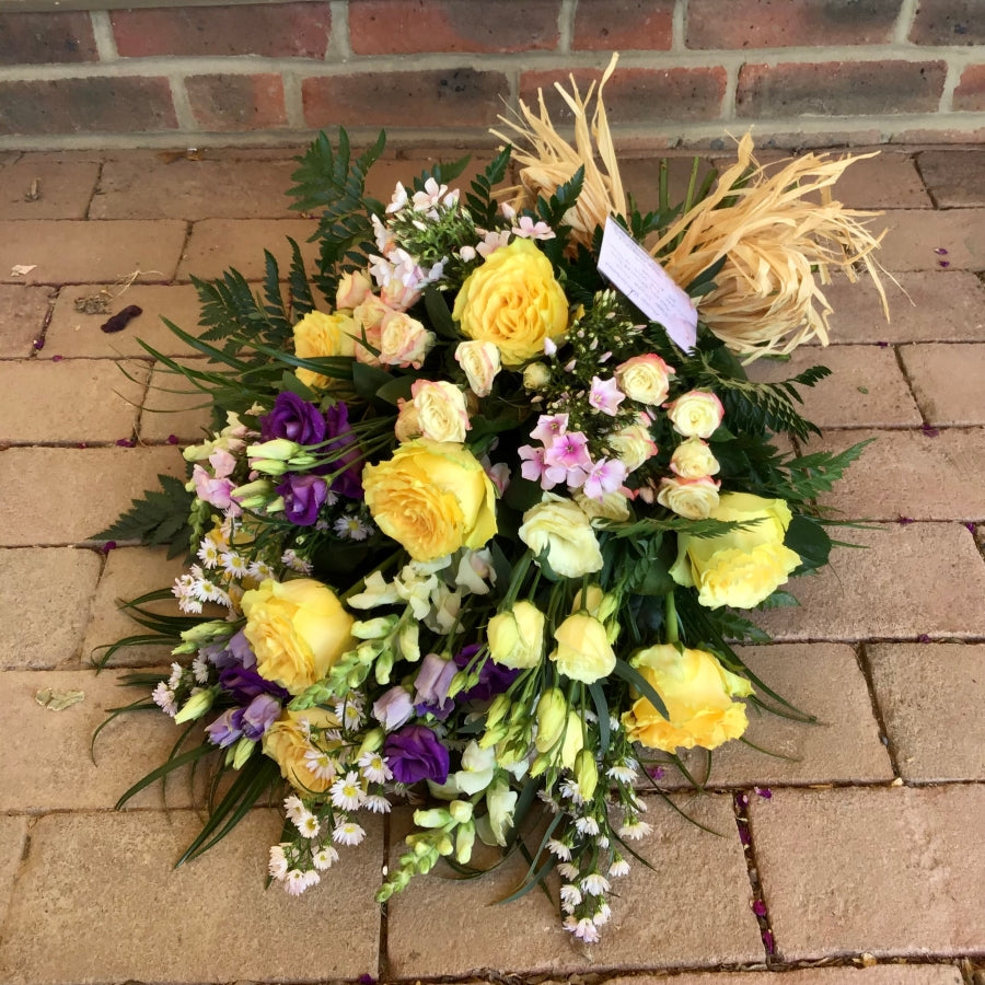 Penton Funeral Sheaf Tied Flowers fresh flowers made by The Petal Boutique in Winchester