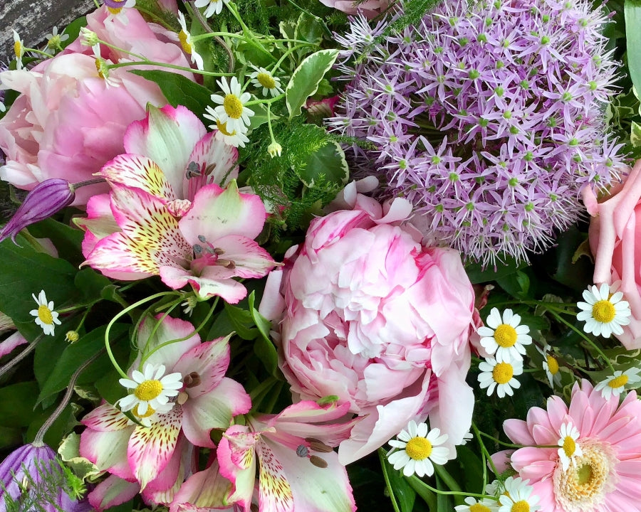 Pink & Lilac Casket Spray view 4