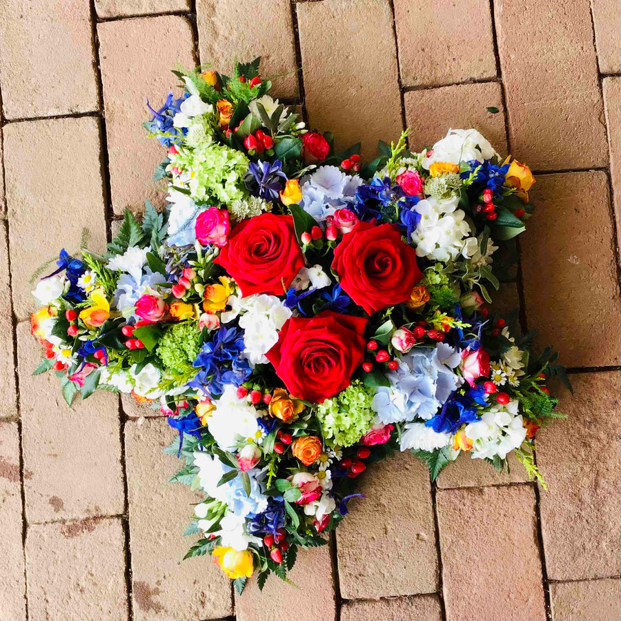 Star Tribute fresh flowers made by The Petal Boutique in Winchester