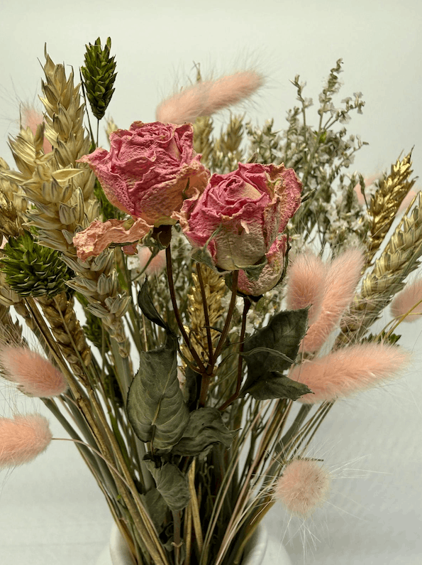 Roseveil dried timeless bouquet handcrafted from naturally dried stems by Bouquet Cards