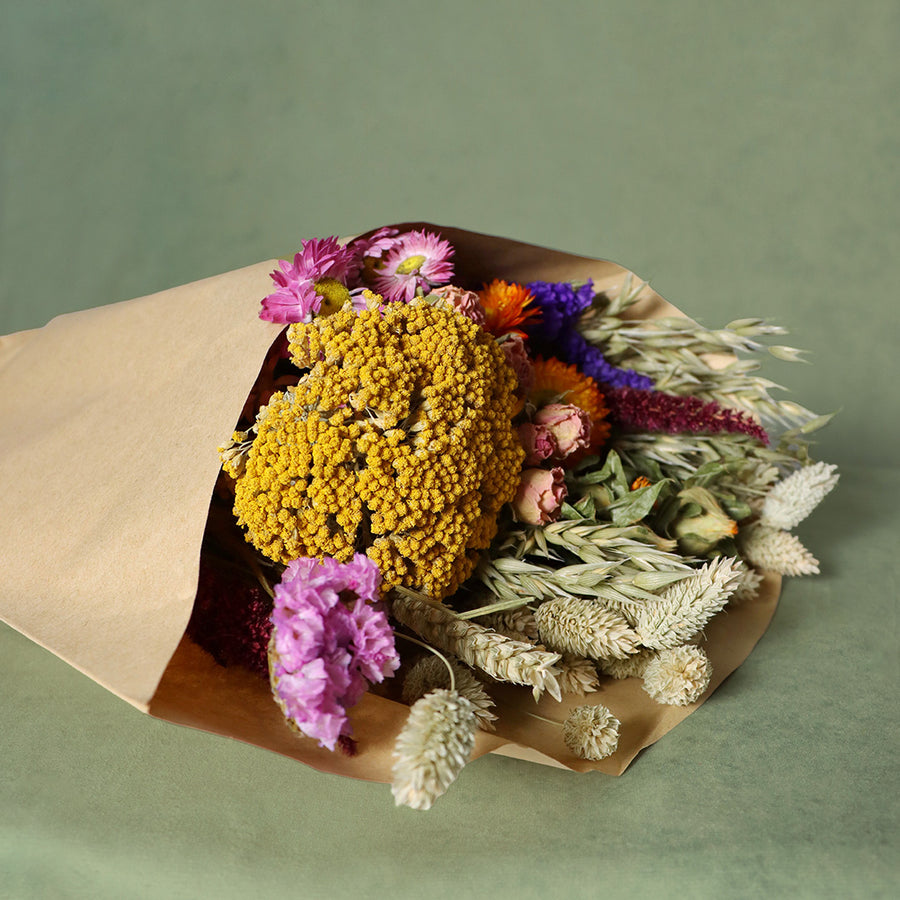 Sundew dried meadow bouquet handcrafted from naturally dried stems by Bouquet Cards